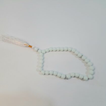 tasbeeh white 33 beads