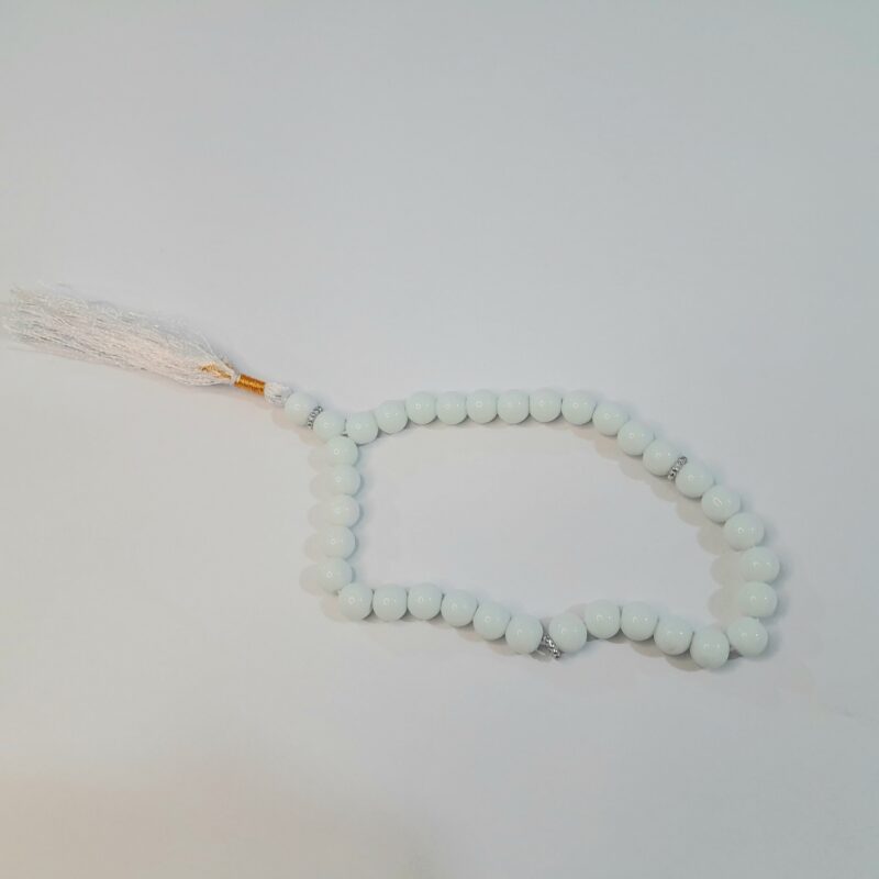 tasbeeh white 33 beads